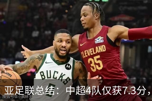 亚足联总结：中超4队仅获7.3分，低于印尼越南新加坡柬埔寨